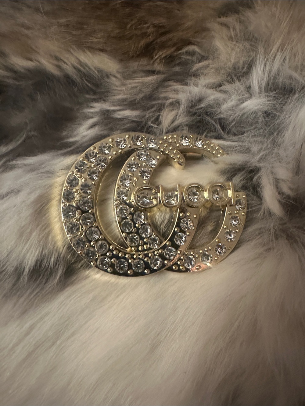 FASHION Gold Crystal Brooch